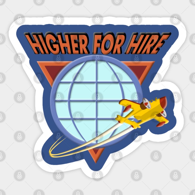 Higher For Hire Sticker by RobotGhost